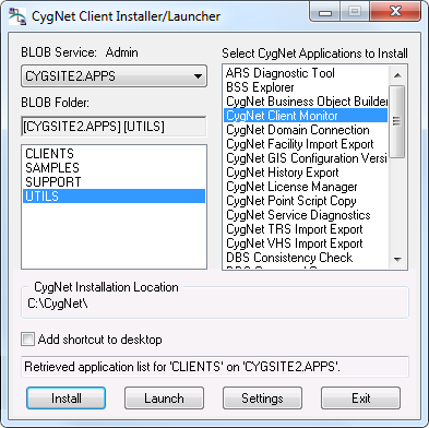 CygNet Client Installer/Launcher